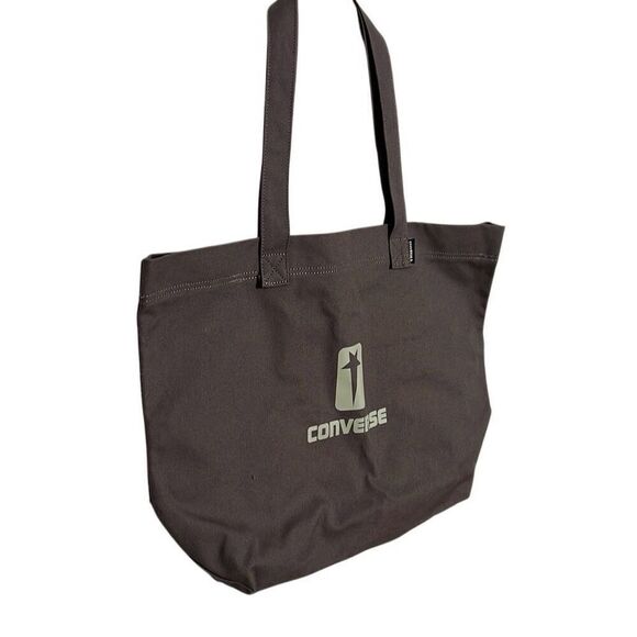 Rick Owens DRKSHDW X Converse NWOT Canvas Double Strap Tote Shoulder Bag Dust OS - Picture 2 of 7